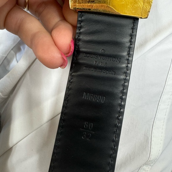 Takashi Murakami X Louis Vuitton Black Monogram Multicolor belt - Picture 2 of 2